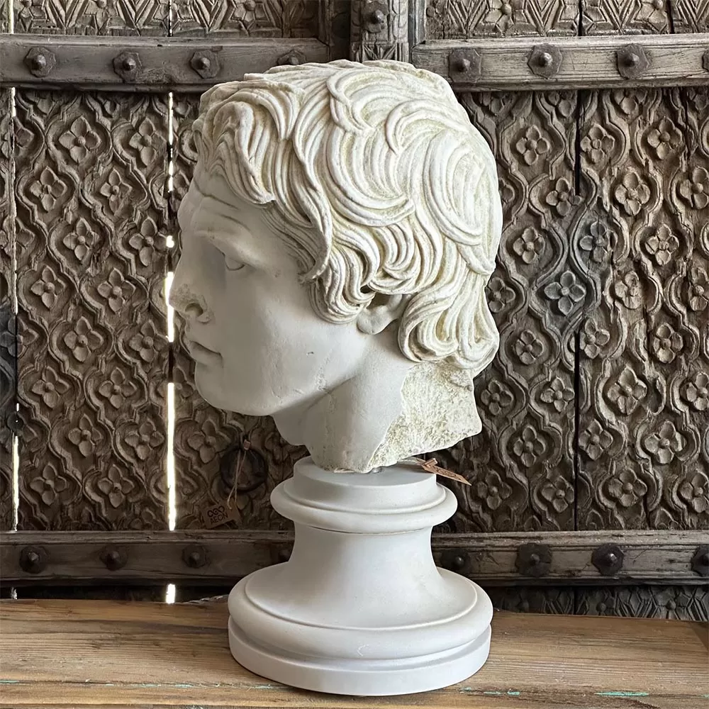 Alexander Bust Made with Compressed Marble Powder