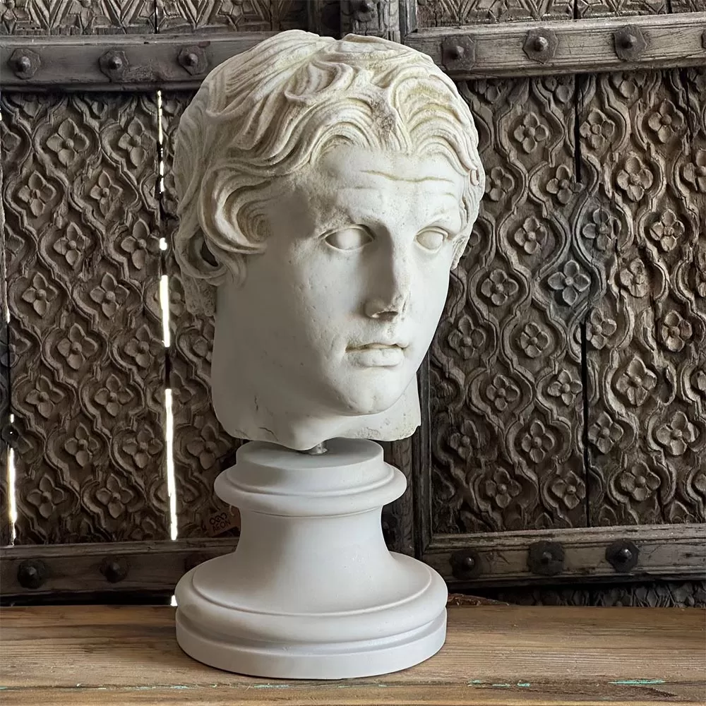 Alexander Bust Made with Compressed Marble Powder