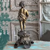 Bronze Child Sculpture