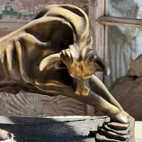 Bronze Bull Sculpture