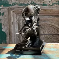 Bronze Skeleton Sculpture