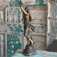 Bronze Women Sculpture lamp