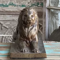 Bronze Lion Sculpture