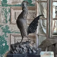 Bronze Cockerel Sculpture