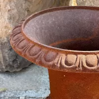 Cast Iron Flowerpot Vase