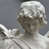 Cast Iron Angel Statue