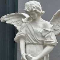Cast Iron Angel Statue