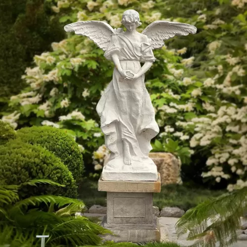 Cast Iron Angel Statue