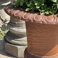 Cast Iron Flowerpot Vase