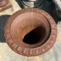 Cast Iron Flowerpot Vase