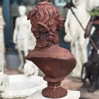 Cast Iron Bust of a Girl