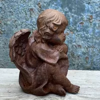 Cast Iron Angel Statue