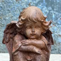 Cast Iron Angel Statue