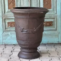 Cast Iron Flower Pot Vase