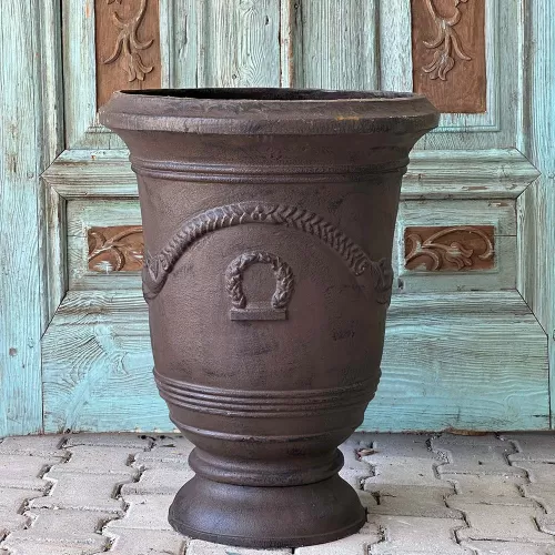 Cast Iron Flower Pot Vase