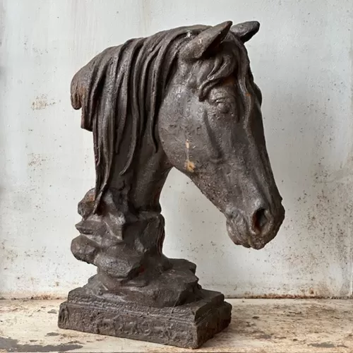 Cast Iron Horse Statue