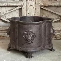 Cast Iron  Lion Flowerpot