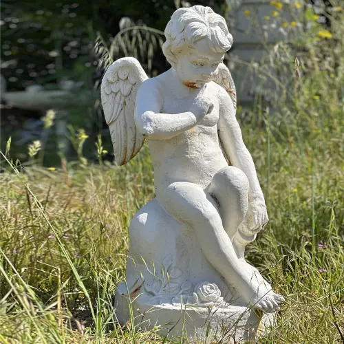 Cast Iron Angel Statue