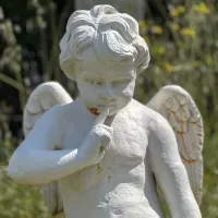 Cast Iron Angel Statue