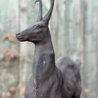 Cast Iron Deer Statue