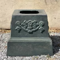 Cast Iron Flowerpot and Base