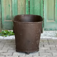 Iron Bath with Ring Handles - Zinc Planter