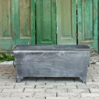 Dikdörtgen Metal Dikim Saksısı