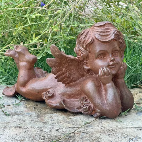 Cast Iron Angel Statue