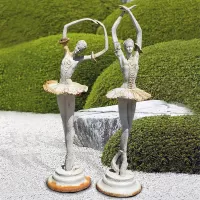 Cast Iron Ballerina Sculpture