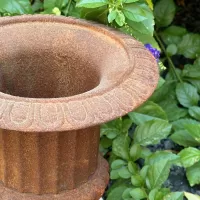 Cast Iron Flowerpot Vase