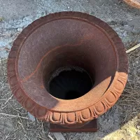 Cast Iron Flowerpot Vase