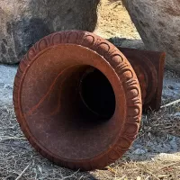 Cast Iron Flowerpot Vase