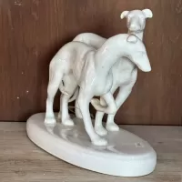 Art Deco Ceramic Hunting Dogs