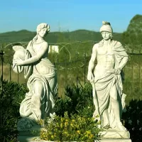 Roman Goddess Gladiator Stone Garden Statue