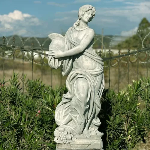 Roman Goddess Gladiator Stone Garden Statue