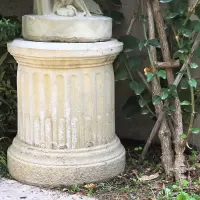 Cast Stone Garden Women Statue and Base