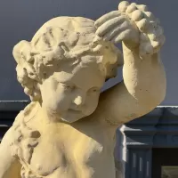 Beton Döküm Üzümlü Çoçuk Heykeli