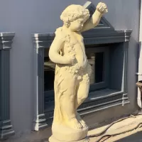 Beton Döküm Üzümlü Çoçuk Heykeli