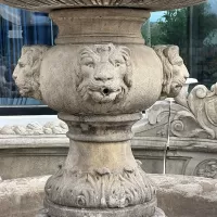 Cast Stone Lion Pool