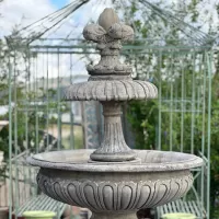 Beton Döküm Aslanlı Bahçe Çeşmesi