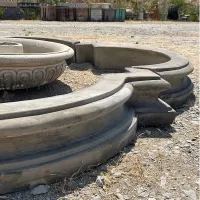 Decorative Cast Stone Circular Pool Surround from