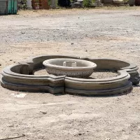 Decorative Cast Stone Circular Pool Surround from