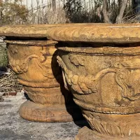 Cast Stone Flower Pot Vase