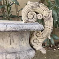 Cast Stone Flower Pot Vase
