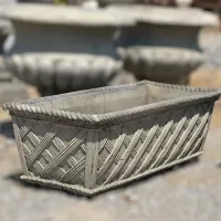 Cast Stone Rectangular Flower Pot