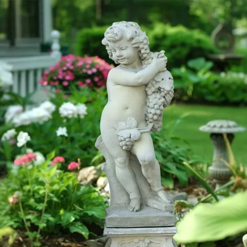 Cast Stone Child Statue