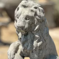 Cast Stone Lion Statue