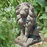 Cast Stone Lion Statue