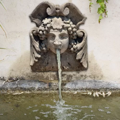 Cast Stone Wall Fountain