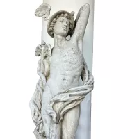 Cast Stone Old Hermes Statue